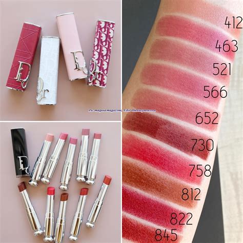 dior addict shine refillable lipstick swatches|Dior Addict shine lipstick swatches.